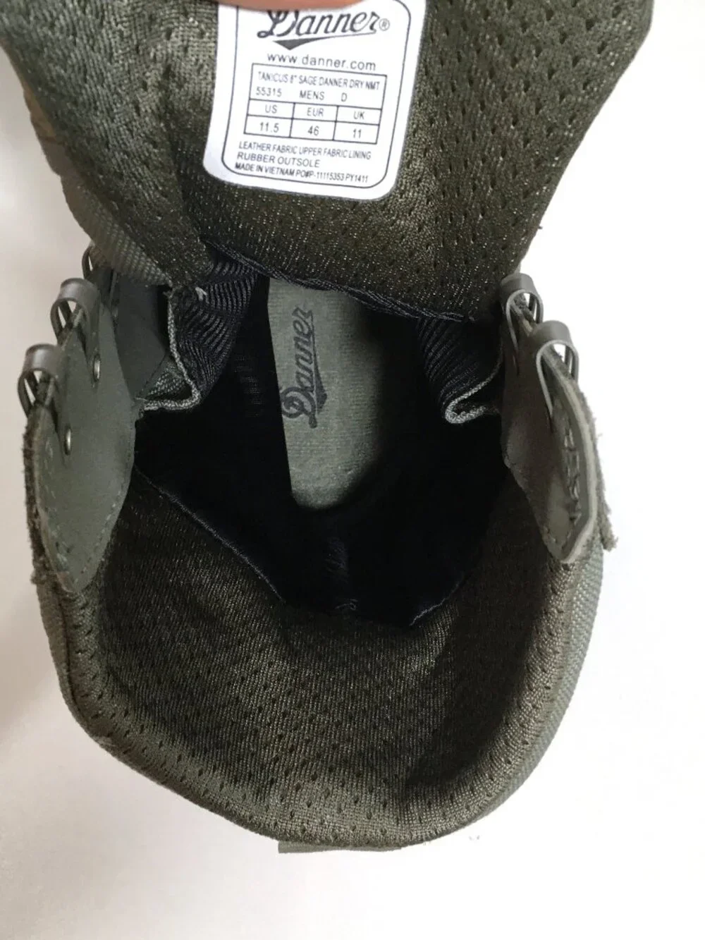 Danner Tanicus Tactical Combat Boots Mens Size 11.5 D Green